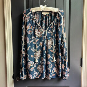 Lovestitch Boho Floral Long Sleeve sz M with bell sleeve